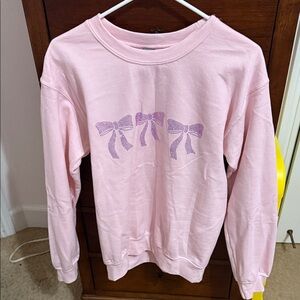 Coastal Chic by Anna bow sweatshirt